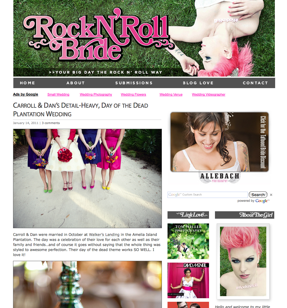 Published - Rock n Roll Bride - Carrol and Dan - Brooke Images ...