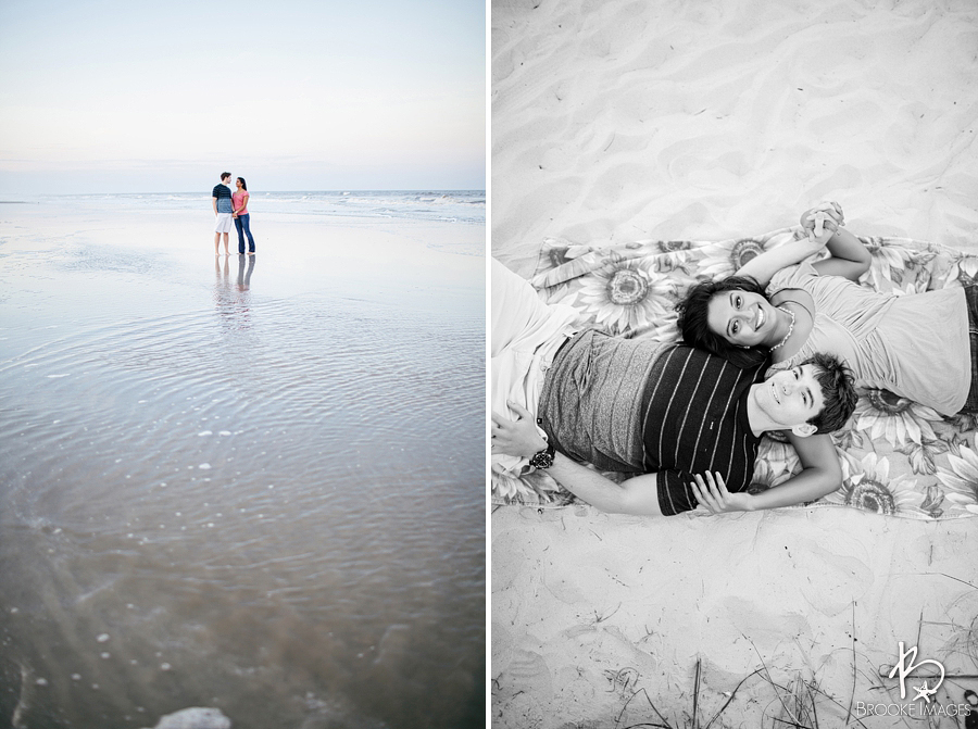 Amelia Island Wedding Photographers, Brooke Images, Joann and Will's Engagement Session, Beach Session, Atlantic Beach