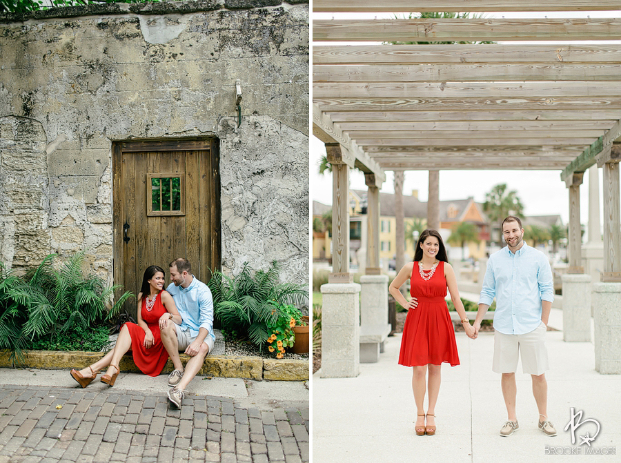 St. Augustine Wedding Photographers, Brooke Images, Jacksonville, Andrea and Josh's Engagement Session, Beach Session, Lightner Museum