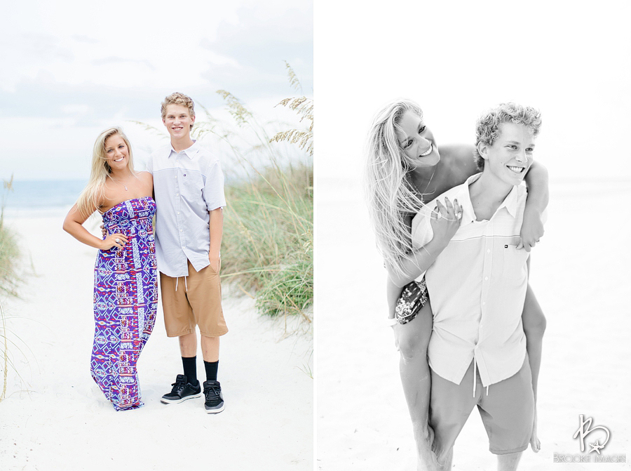 Jacksonville Lifestyle Photographers, Brooke Images, Kaileigh and Drew's Senior Session, Beach Session