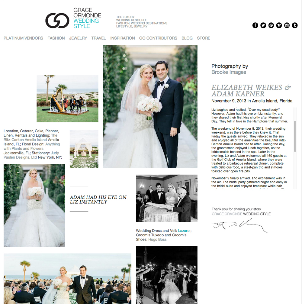 Grace Ormonde Wedding Style, The Ritz Carlton Amelia Island, Brooke Images, Amelia Island Wedding Photographers