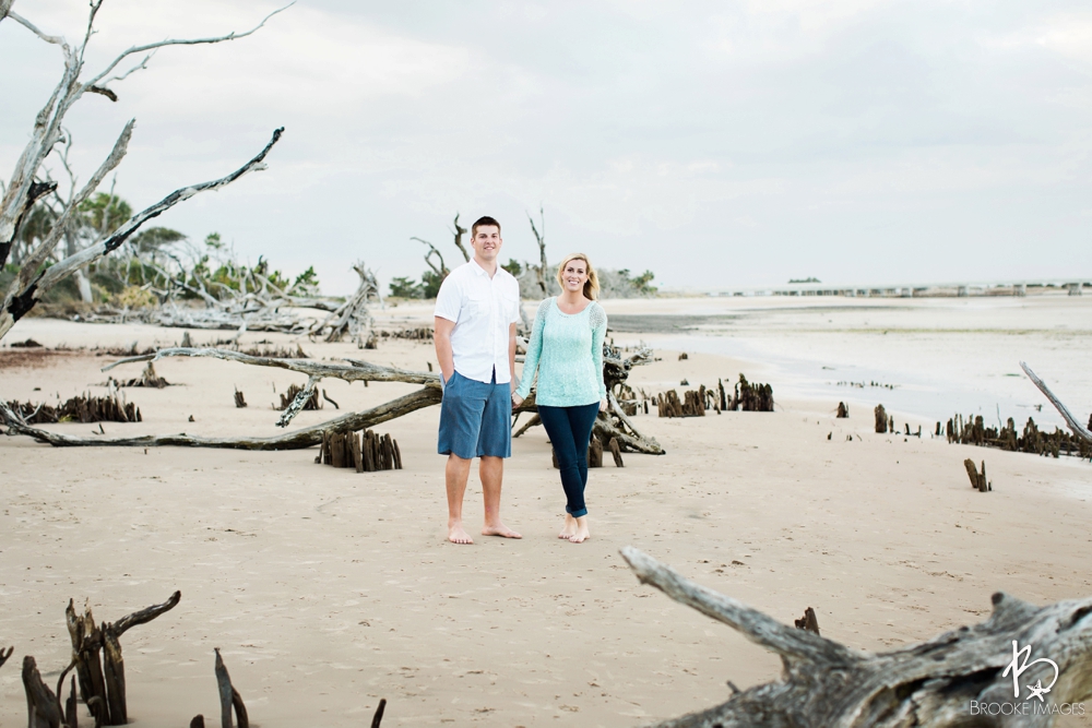 Amelia Island Wedding Photographers, Brooke Images, Beach Session, Jenna and Brent's Engagement Session