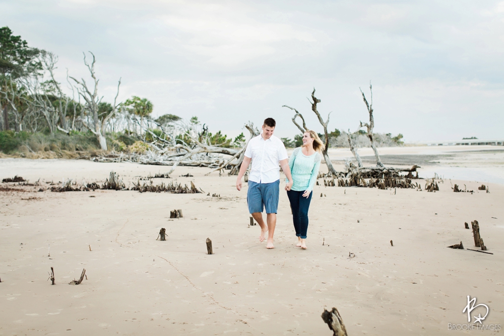 Amelia Island Wedding Photographers, Brooke Images, Beach Session, Jenna and Brent's Engagement Session