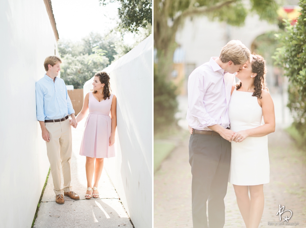 St. Augustine Wedding Photographers, Brooke Images, Engagement Session, Beach Session, Downtown St. Augustine