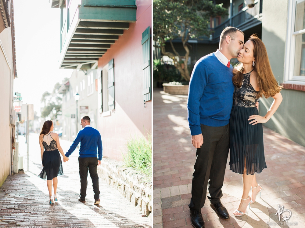 St. Augustine Wedding Photographers, Brooke Images, Downtown Engagement Session, Beach Session, Renee and Lindsey