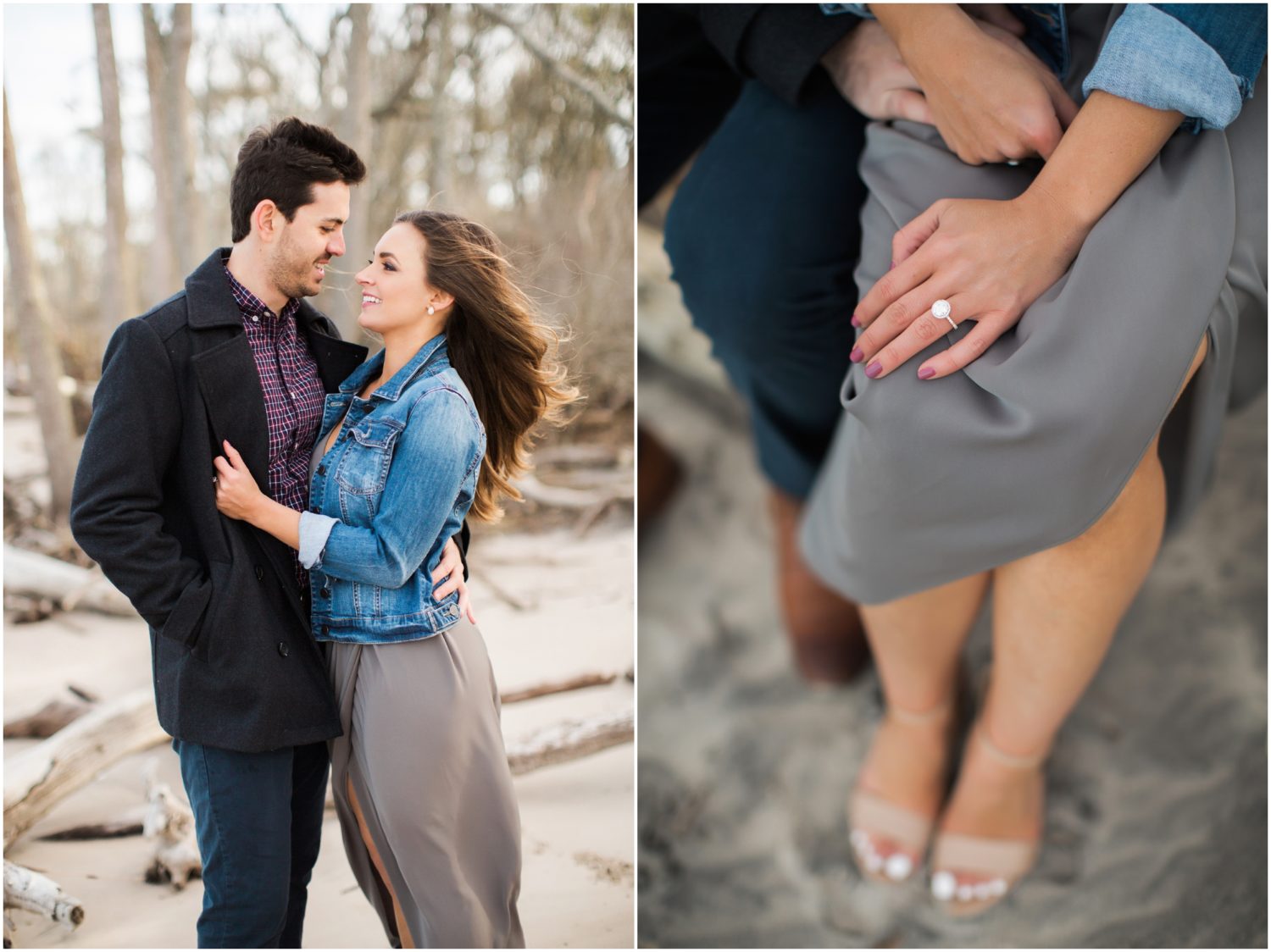 Amelia Island Wedding Photographers, Brooke Images, Beach Session, Engagement Session, Jen and Grant's Engagement Session