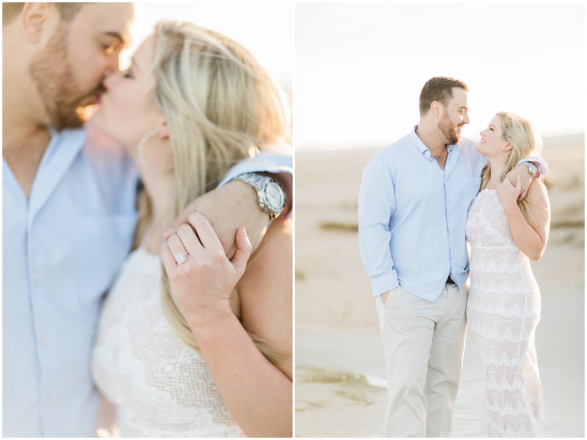 st. augustine wedding photographer, brooke images, lauren and joel's engagement session, beach session, washington oaks park