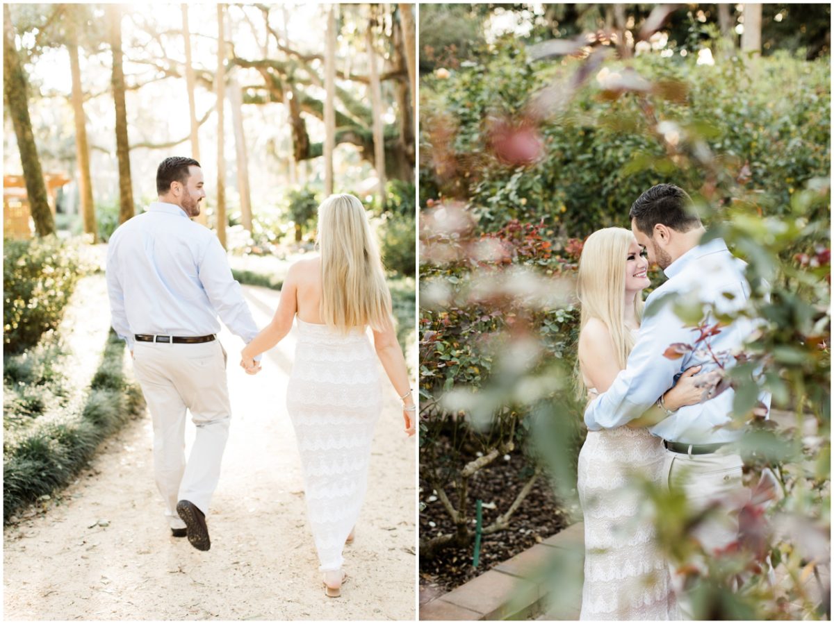 st. augustine wedding photographer, brooke images, lauren and joel's engagement session, beach session, washington oaks park