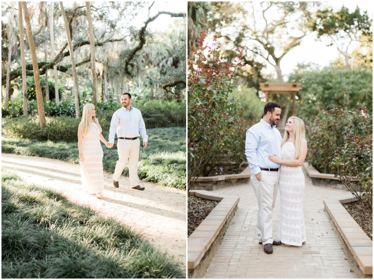 st. augustine wedding photographer, brooke images, lauren and joel's engagement session, beach session, washington oaks park