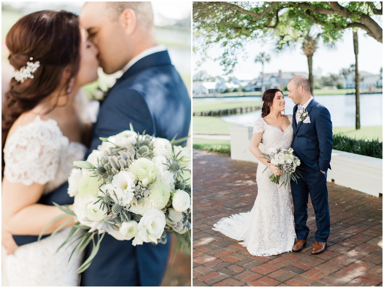 Bride and groom portraits in Ponte Vedra 
