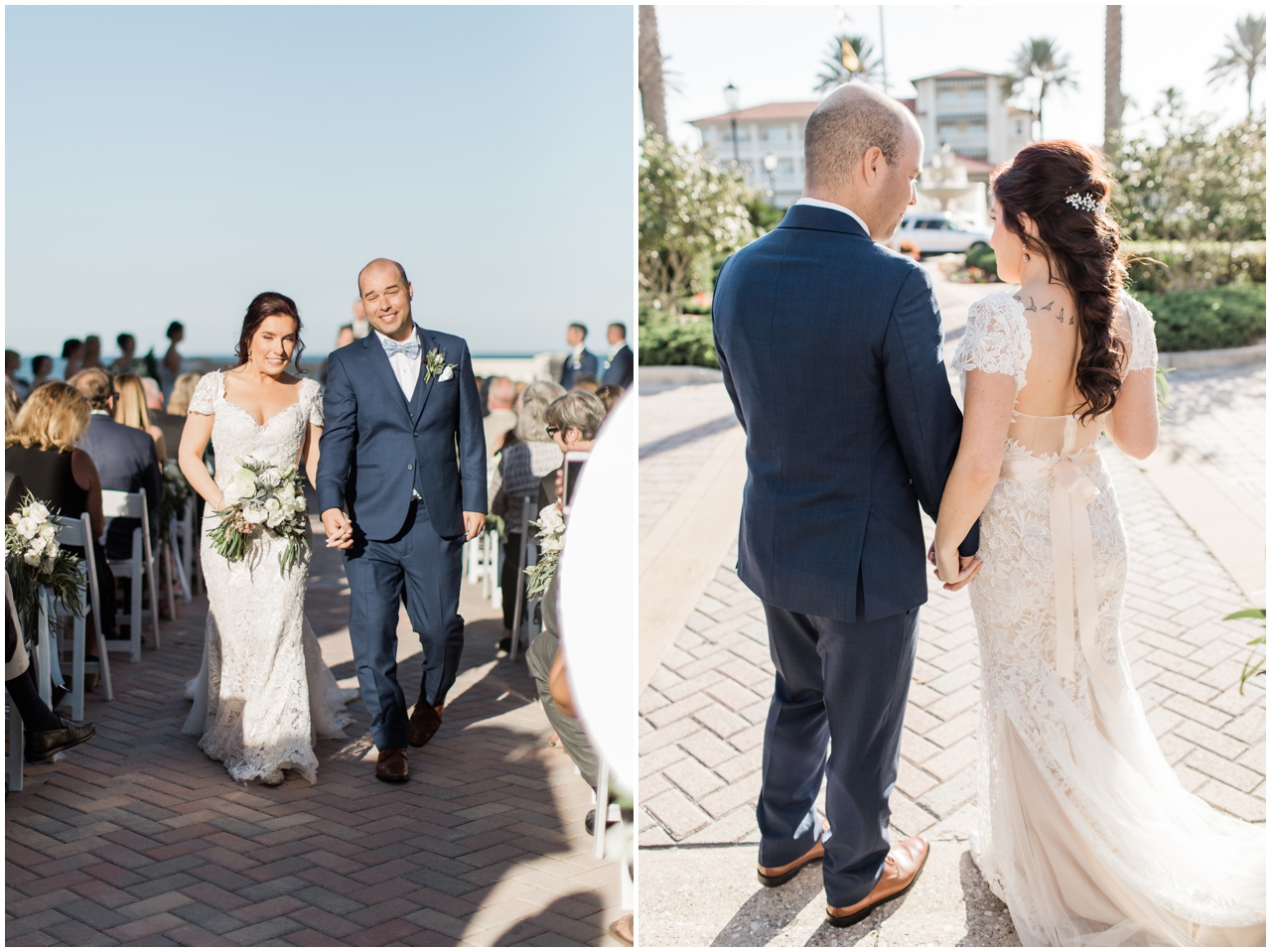 Bride and groom on Ponte Vedra wedding day